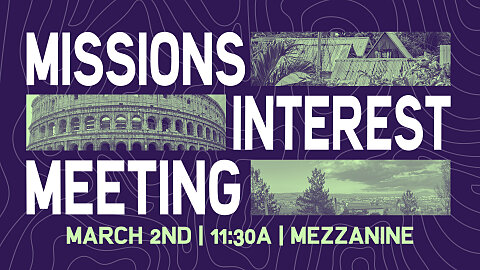 Missions Interest Meeting